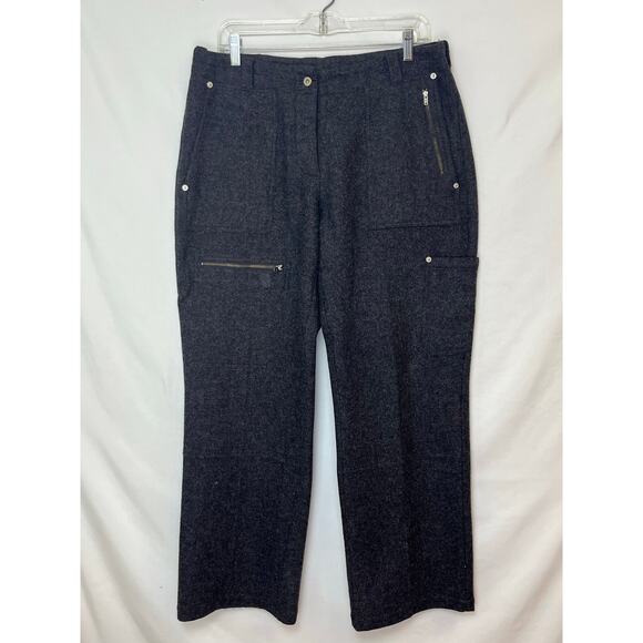 Sundance Women’s Size 14 Gray Wool Blend Straight Leg Pants Boho/Outdoor Brand - Picture 1 of 9